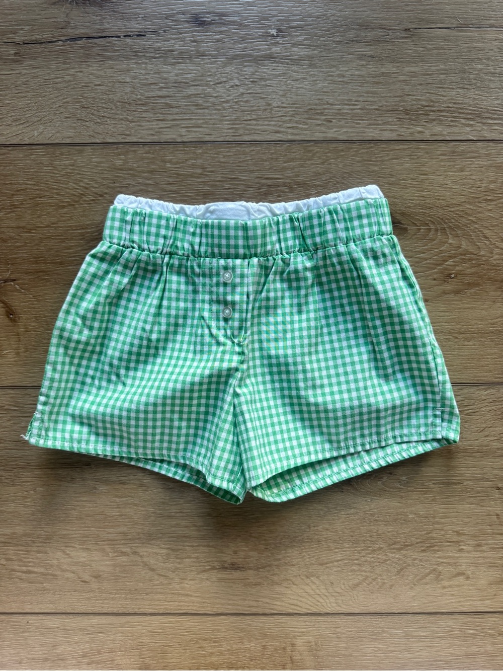 art class Green Gingham Elastic Waist Shorts